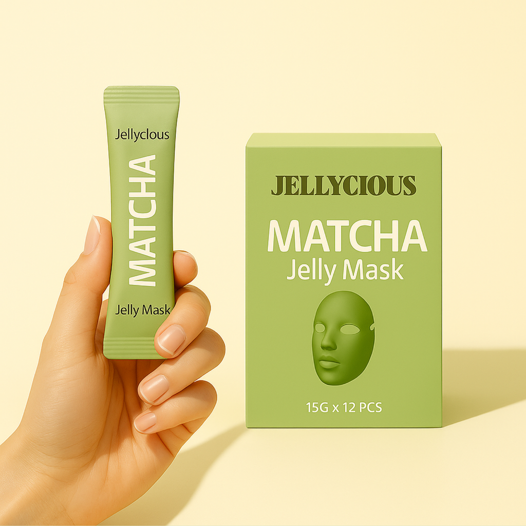 JELLYCIOUS – MATCHA Jelly Mask I Masque en gelée purifiant, apaisant & illuminateur