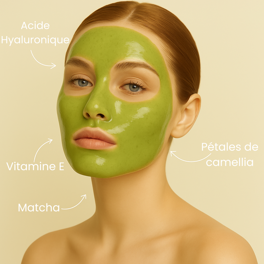 JELLYCIOUS – MATCHA Jelly Mask I Masque en gelée purifiant, apaisant & illuminateur