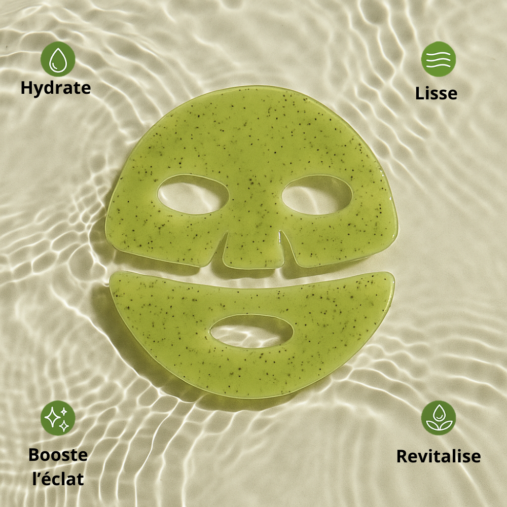 JELLYCIOUS - Matcha Hydrogel Mask l Nettoie, apaise & hydrate
